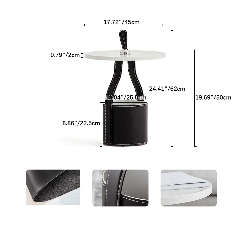 モダンデザイン合成皮革センターテーブル—スタイリッシュなインテリアに最適 fif-4509