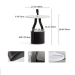 モダンデザイン合成皮革センターテーブル—スタイリッシュなインテリアに最適 fif-4509