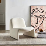 シープボア綿麻チェア|モダンデザインの心地よい座り心地 fdfh-2215