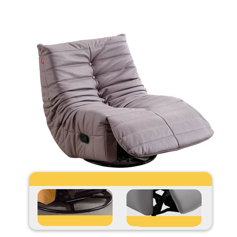 「快適な座り心地!パインMDF集成材とPPコットン使用のエアレザーソファー」 fykl-423