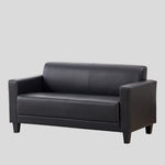 高品質木製フレーム×エアレザーソファー3人掛け/快適&耐久性抜群 qm-4