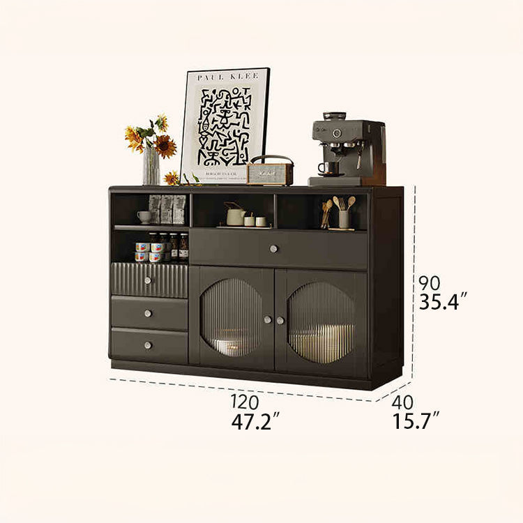 モダンデザインのガラスキャビネット|収納力抜群のスタイリッシュな必需品 hlxl-4416