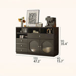 モダンデザインのガラスキャビネット|収納力抜群のスタイリッシュな必需品 hlxl-4416