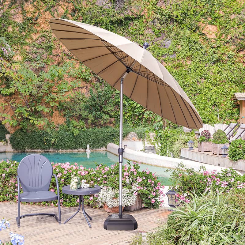 パラソル パラソルセット ガーデンパラソル おしゃれ ベース付き アルミ製 日傘 日よけ アウトドア zy-52