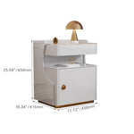 モダンなデザインが魅力!高級ガラス製ナイトテーブル hmq-1921