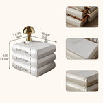 高級無垢材ナイトテーブル セラミック製 ランプ付き モダンデザイン ベッドサイドテーブル hmq-1934