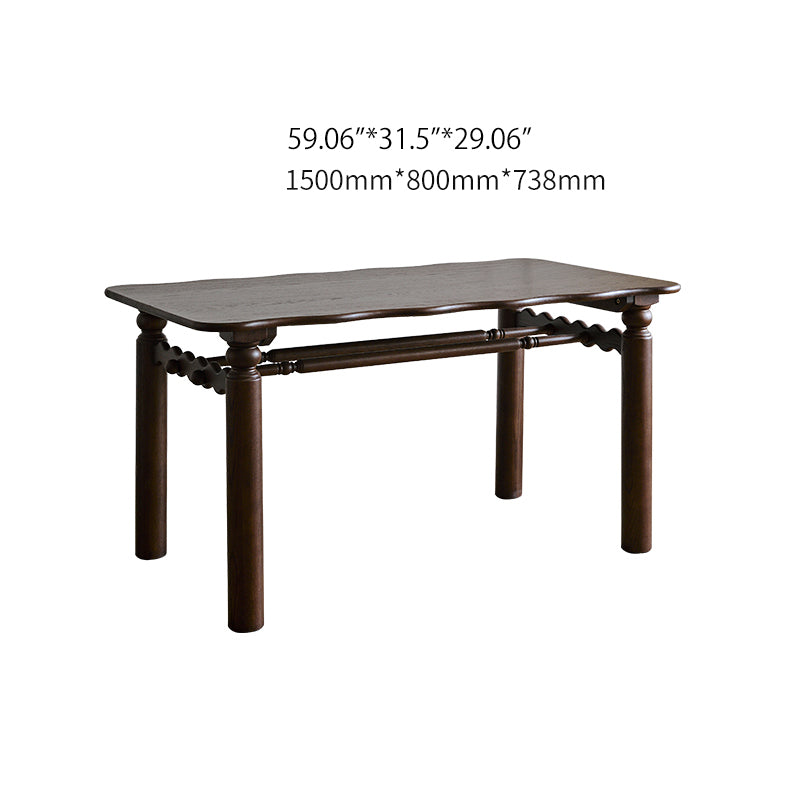 レッドオークの魅力を堪能!スタイリッシュなダイニングテーブルセット hggw-4191