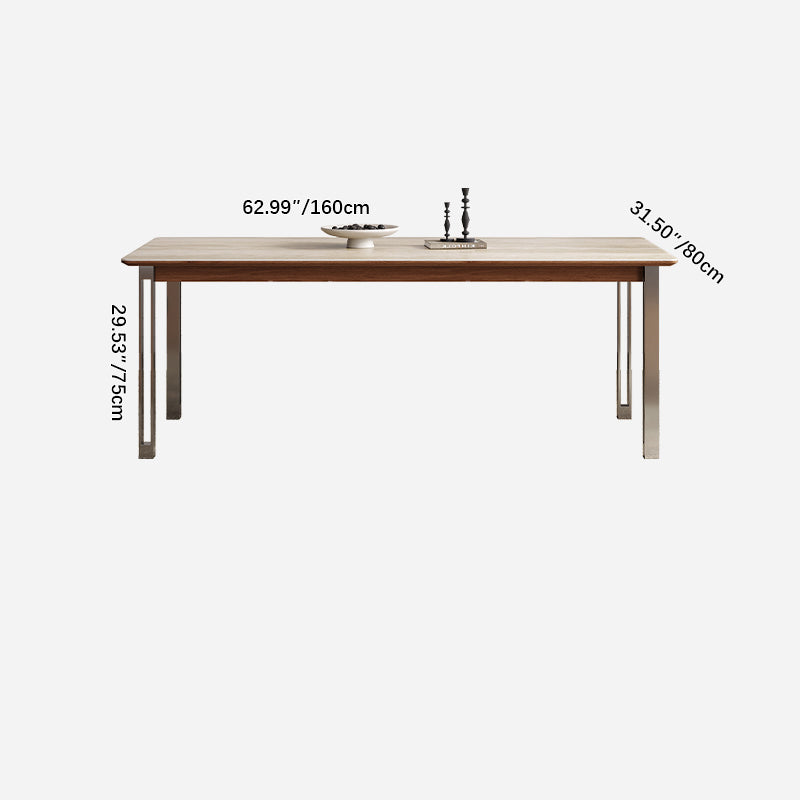 スタイリッシュなセラミック多層板ステンレステーブル:モダンなデザインで洗練された空間を演出 fmus-4087