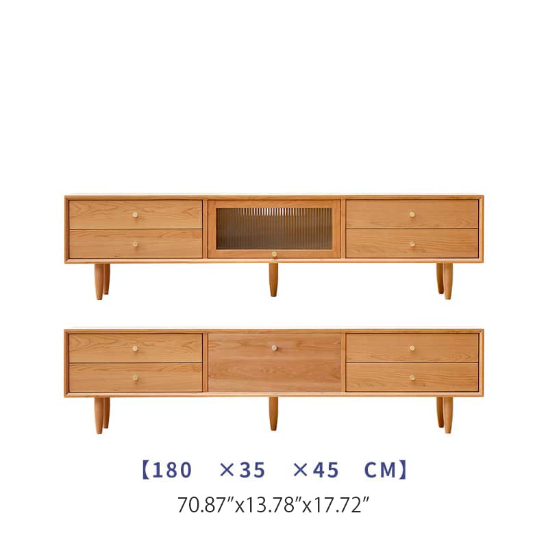 高級チェリー材 多層板 テレビ台 | 銅とガラスのスタイリッシュデザイン hldmz-728