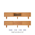 高級チェリー材 多層板 テレビ台 | 銅とガラスのスタイリッシュデザイン hldmz-728