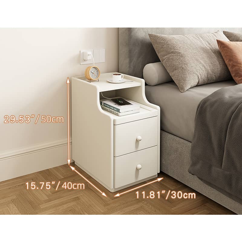 モダンデザインナイトテーブル | コンパクト収納サイドテーブル hmq-1916