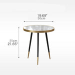 ラグジュアリーな大理石センターテーブルセット|リビングに洗練された魅力を加える fel-1986