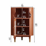 コーナー パインガラス キャビネット | おしゃれな収納スペースを演出する一品 hlxl-4405