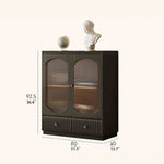 モダンデザイン多層板キャビネット ガラス&アルミニウム合金使用キャビネット収納 hlxl-4414