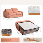 ソファベッド 布製 折りたたみ式 リクライニング対応 幅123~192cm コンパクト 2人掛け ベッド兼用 ファブリック 北欧 シンプル おしゃれ G3-7256