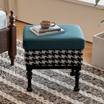 モダンデザインのレッドオークスツール - ラテックスクッション付きスタイリッシュチェア hggw-4177