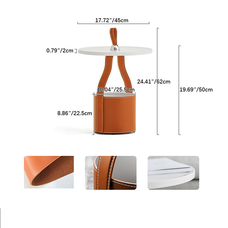 モダンデザイン合成皮革センターテーブル—スタイリッシュなインテリアに最適 fif-4509