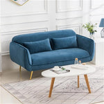 【高級木製エアレザーソファー】スタイリッシュなデザイン?快適な座り心地 qm-3