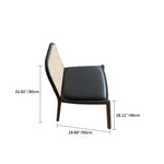 アッシュ材とラタンの組み合わせが美しいPUレザーチェア【モダンデザイン】 fmus-4084