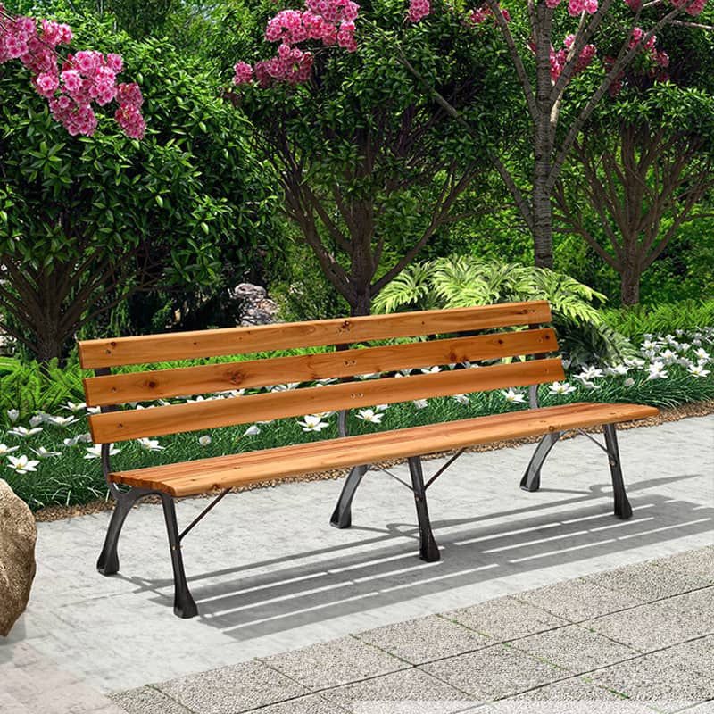 ガーデンベンチ ベンチ 木目調 アルミ ガーデンチェア アルミ製フレーム 長椅子 おしゃれ チェア ガーデン アウトドア zy-143