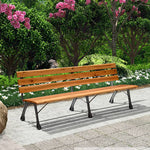 ガーデンベンチ ベンチ 木目調 アルミ ガーデンチェア アルミ製フレーム 長椅子 おしゃれ チェア ガーデン アウトドア zy-143