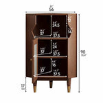 コーナー パインガラス キャビネット | おしゃれな収納スペースを演出する一品 hlxl-4405