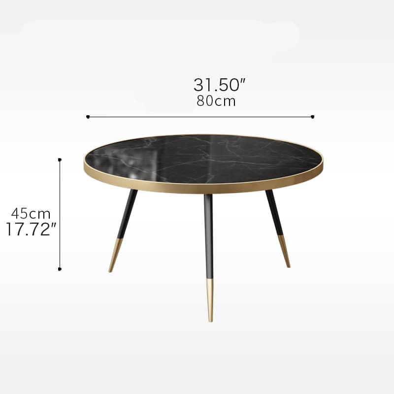 ラグジュアリーな大理石センターテーブルセット|リビングに洗練された魅力を加える fel-1986