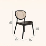 シックなアッシュ材ラタンチェア|モダンデザインインテリア必見 hlxl-4402