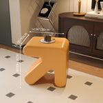 【ポップなデザイン!おしゃれな人工皮革スツール - リビングに彩りをプラス】 fel-1953