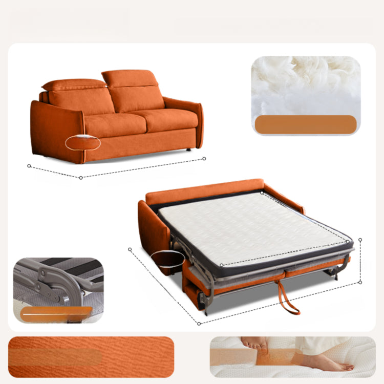 ソファベッド 布製 折りたたみ式 リクライニング対応 幅123~192cm コンパクト 2人掛け ベッド兼用 ファブリック 北欧 シンプル おしゃれ G3-7256