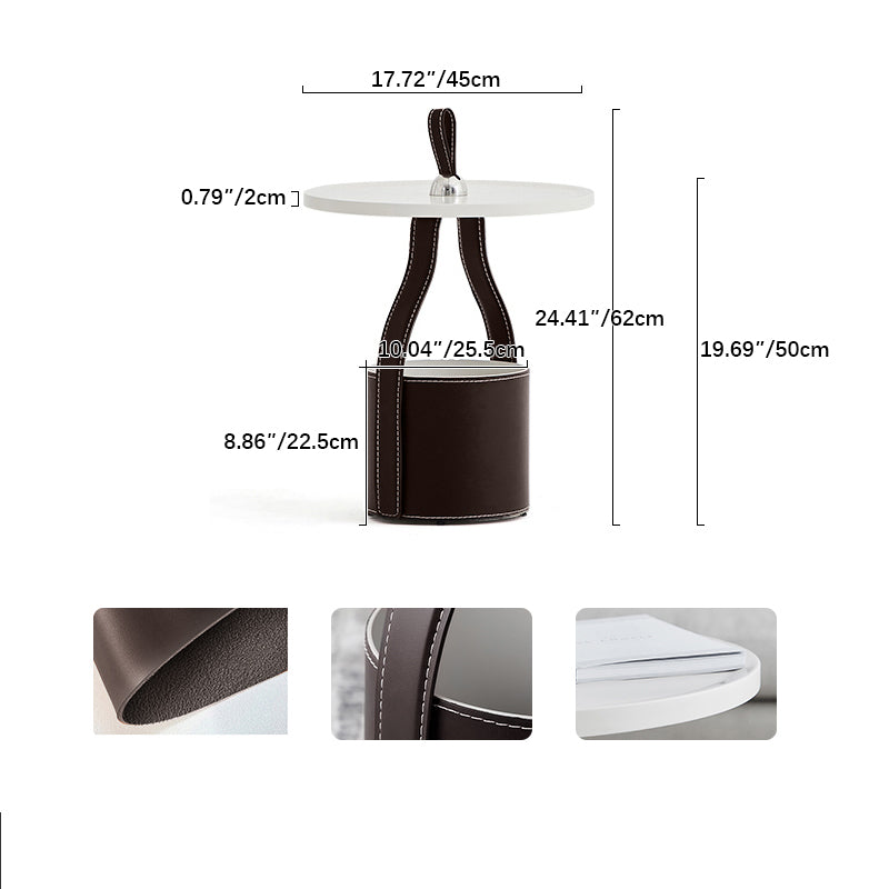 モダンデザイン合成皮革センターテーブル—スタイリッシュなインテリアに最適 fif-4509