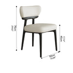 シープボア&PUレザー使用のスタイリッシュなアッシュ材チェアセット fjx-2685