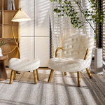 木製フレーム&シープボア素材の快適チェア – スタイリッシュでリラックスできる逸品 fsmy-400