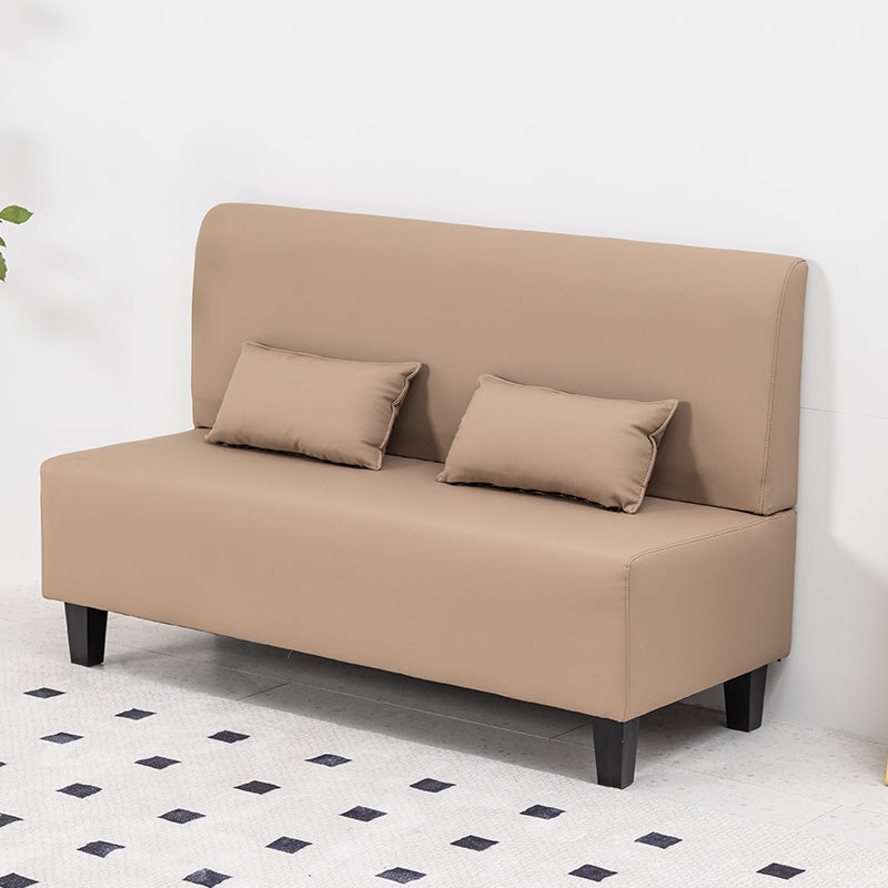 高級木製フレーム合皮ナイロンソファー - モダンで洗練されたデザイン qm-14