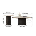 高級感漂うセラミックセンターテーブル|多層板?ガラス?アッシュ材の美しい融合 fmus-4088