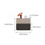 エレガントなデザインの多層板製ナイトテーブル|モダンなベッドサイド収納 hmq-1925