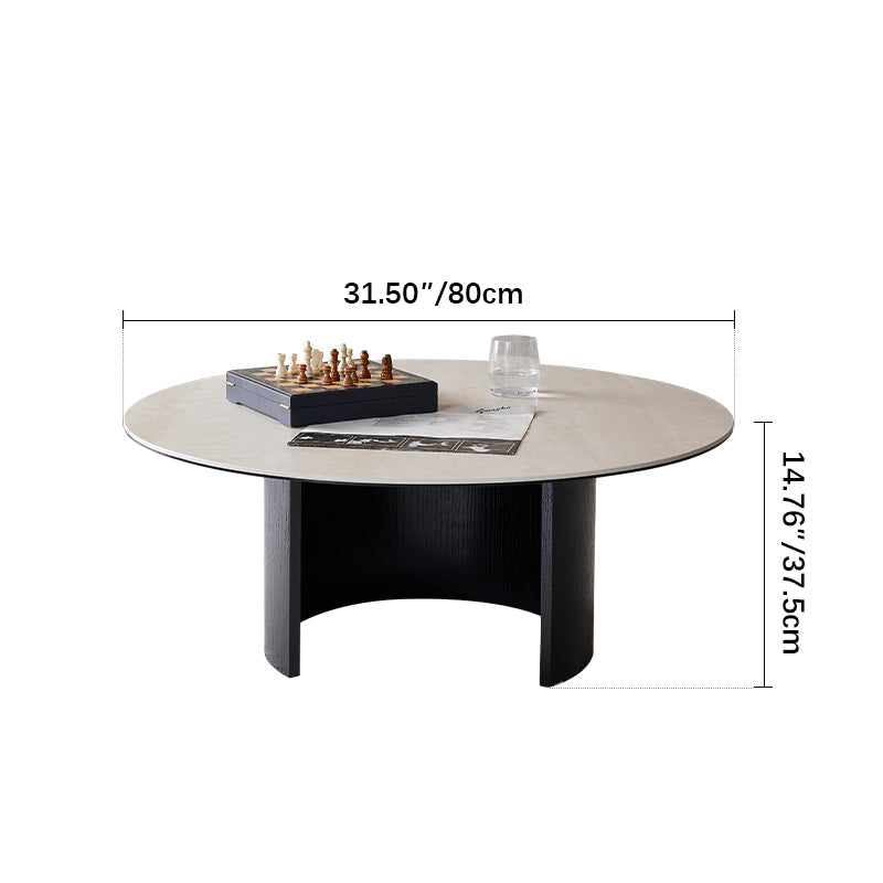 ラグジュアリーなリビングに最適!セラミックガラス製センターテーブル【高品質?スタイリッシュ】 fmus-4077