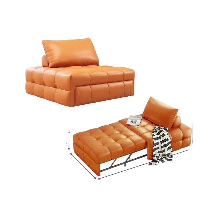 パフ風 折りたたみソファベッド 1人掛け リビング用 のびる伸縮タイプ くつろぎ系 コンパクトソファ fms-1844-01