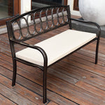 ガーデンベンチ 2人掛け 3人掛け アイアン 肘掛け 背もたれ付き アンティーク調 ガーデンチェア ベンチ コンパクト 長椅子 テラス zy-101