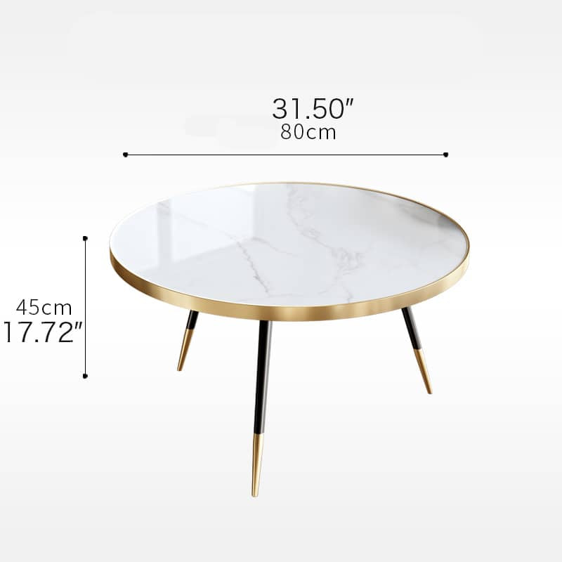 ラグジュアリーな大理石センターテーブルセット|リビングに洗練された魅力を加える fel-1986
