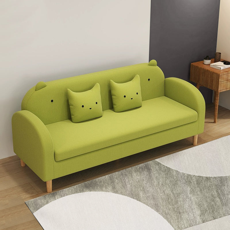 【高級感溢れる】木製フレーム&テリークロスの綿ソファー - 快適な座り心地 qm-11