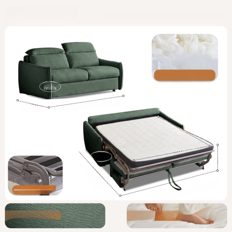ソファベッド 布製 折りたたみ式 リクライニング対応 幅123~192cm コンパクト 2人掛け ベッド兼用 ファブリック 北欧 シンプル おしゃれ ddw-1154