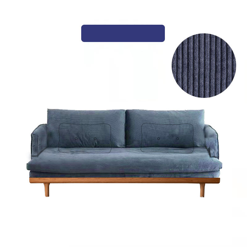 【高級チェリー材使用】ラグジュアリーソファー - パイン?グースダウン?シリコンフィルのコーデュロイデザイン fyx-825