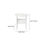 モダンデザイン!多層板ラウンドナイトテーブル - ベッドサイドに最適 fif-4525