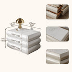 高級無垢材ナイトテーブル セラミック製 ランプ付き モダンデザイン ベッドサイドテーブル hmq-1934