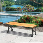 ガーデンベンチ ベンチ 木目調 アルミ ガーデンチェア アルミ製フレーム 長椅子 おしゃれ チェア ガーデン アウトドア zy-143