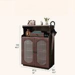 モダンデザイン?ガラス多層キャビネット|おしゃれ収納で魅せる空間コーディネート hlxl-4398