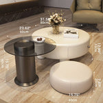 モダンデザインガラスセンターテーブル - プライベート空間をおしゃれに演出 fel-2026