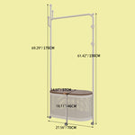 モダンなインテリアに合う多層板ハンガーラック|おしゃれな収納解決策 hsj-2250