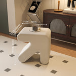 【ポップなデザイン!おしゃれな人工皮革スツール - リビングに彩りをプラス】 fel-1953